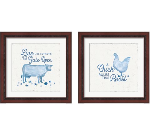 Country Cottage Field 2 Piece Framed Art Print Set by Tara Reed