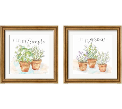 Let it Grow 2 Piece Framed Art Print Set by Cynthia Coulter