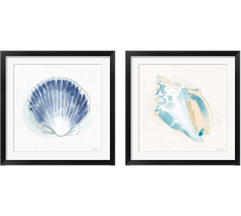 Seaside  2 Piece Framed Art Print Set by Beth Grove