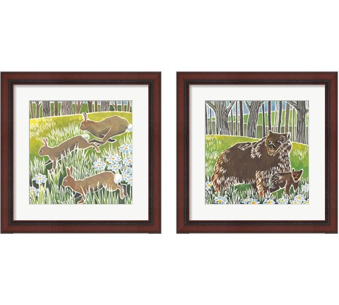 Wild Woodland 2 Piece Framed Art Print Set by Kathrine Lovell