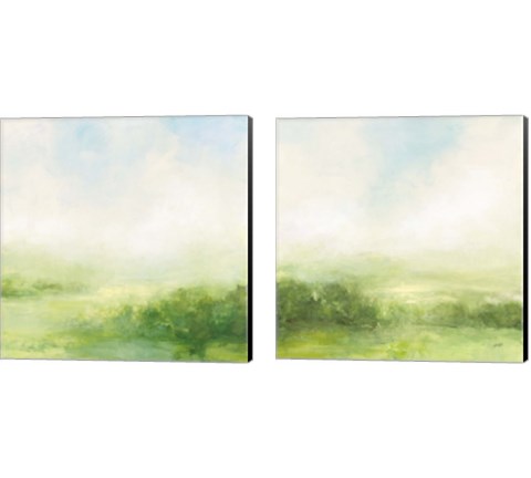Fields of Green 2 Piece Canvas Print Set by Julia Purinton