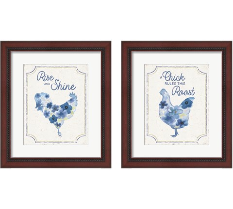 Country Cottage Field Flowers 2 Piece Framed Art Print Set by Tara Reed