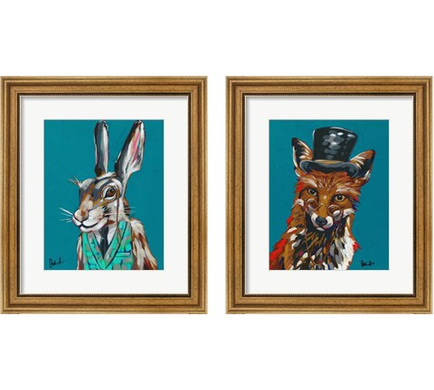 Spy Animals 2 Piece Framed Art Print Set by Jodi Augustine