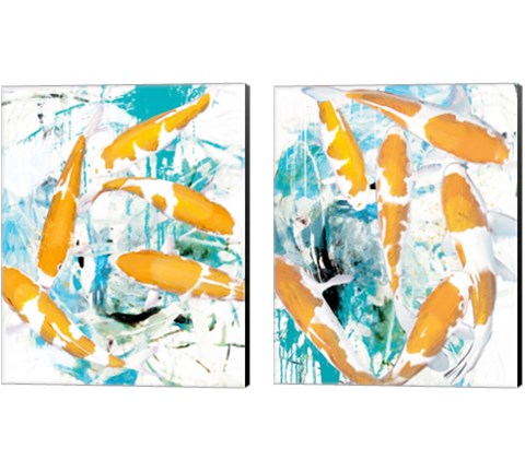 Winter Koi 2 Piece Canvas Print Set by Porter Hastings