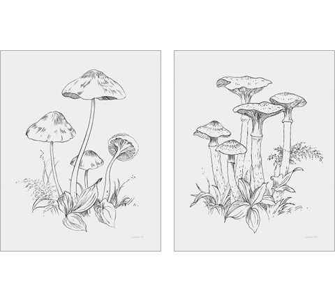 Natures Sketchbook 2 Piece Art Print Set by Danhui Nai