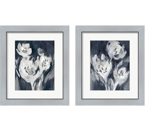 White Fairy Tale Floral 2 Piece Framed Art Print Set by Silvia Vassileva