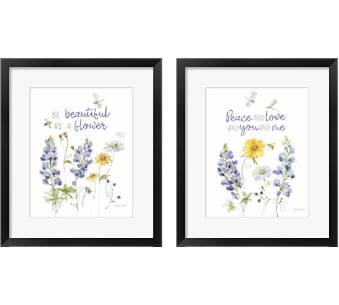 Lovely Blues 2 Piece Framed Art Print Set by Lisa Audit