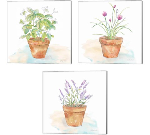 Let it Grow 3 Piece Canvas Print Set by Cynthia Coulter