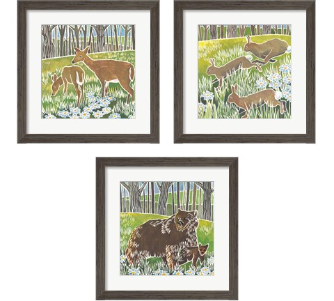 Wild Woodland 3 Piece Framed Art Print Set by Kathrine Lovell