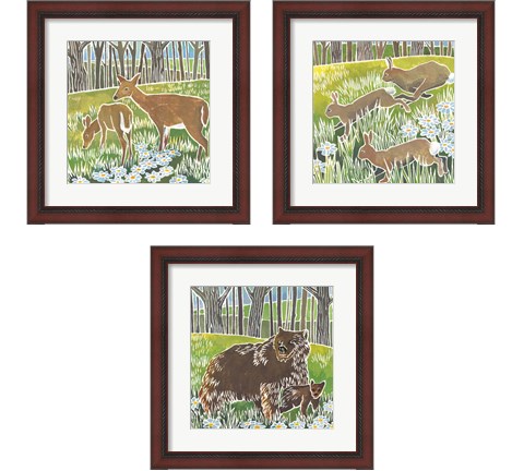 Wild Woodland 3 Piece Framed Art Print Set by Kathrine Lovell