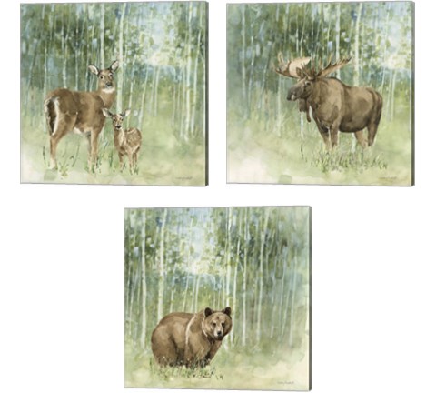 Nature's Call 3 Piece Canvas Print Set by Lisa Audit