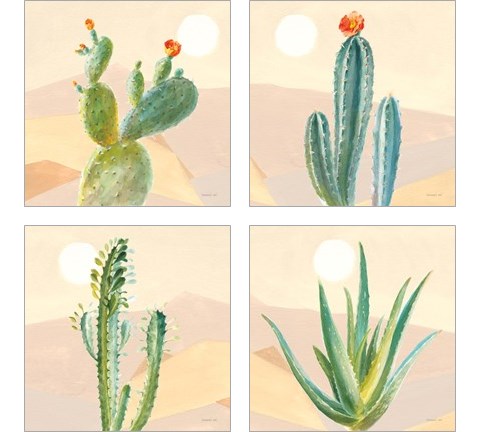 Desert Greenhouse 4 Piece Art Print Set by Danhui Nai