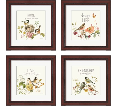 Blessed by Nature 4 Piece Framed Art Print Set by Lisa Audit