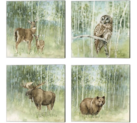 Nature's Call 4 Piece Canvas Print Set by Lisa Audit