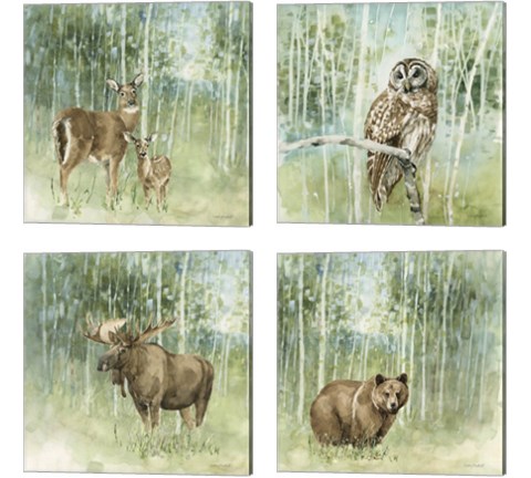 Nature's Call 4 Piece Canvas Print Set by Lisa Audit
