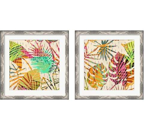 Palm Festoon 2 Piece Framed Art Print Set by Eve C. Grant