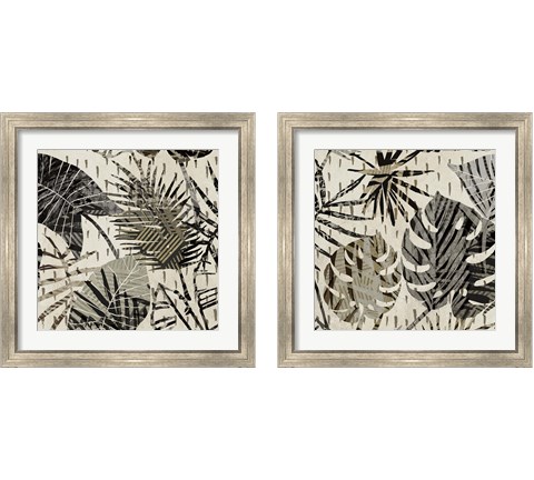 Grey Palms 2 Piece Framed Art Print Set by Eve C. Grant