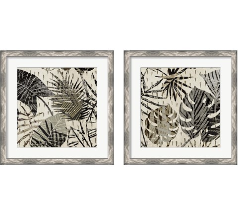 Grey Palms 2 Piece Framed Art Print Set by Eve C. Grant