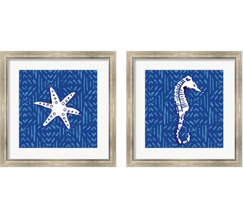 Salty Waves 2 Piece Framed Art Print Set by Mercedes Lopez Charro