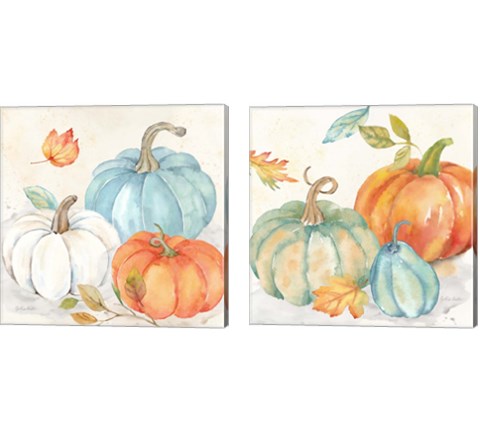 Pumpkin Patch 2 Piece Canvas Print Set by Cynthia Coulter