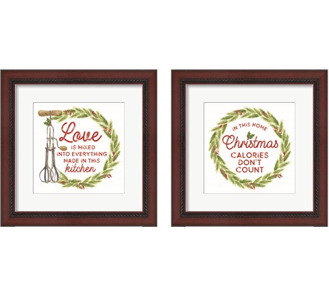 Home Cooked Christmas 2 Piece Framed Art Print Set by Tara Reed