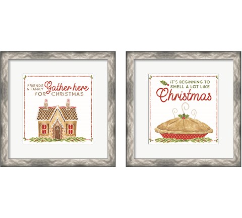 Home Cooked Christmas 2 Piece Framed Art Print Set by Tara Reed