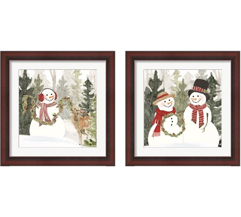 Christmas in the Woods 2 Piece Framed Art Print Set by Tara Reed