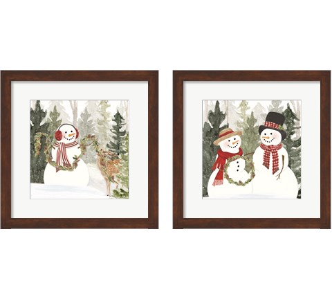 Christmas in the Woods 2 Piece Framed Art Print Set by Tara Reed