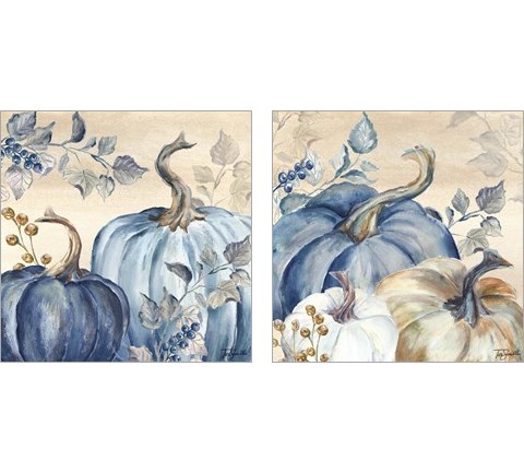 Pumpkin Blues 2 Piece Art Print Set by Tre Sorelle Studios