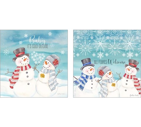 Snow Lace 2 Piece Art Print Set by Cynthia Coulter