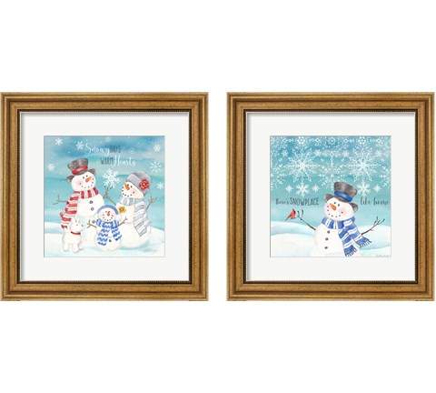 Snow Lace 2 Piece Framed Art Print Set by Cynthia Coulter