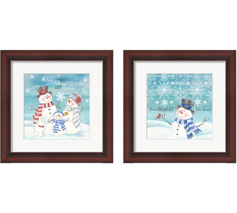 Snow Lace 2 Piece Framed Art Print Set by Cynthia Coulter