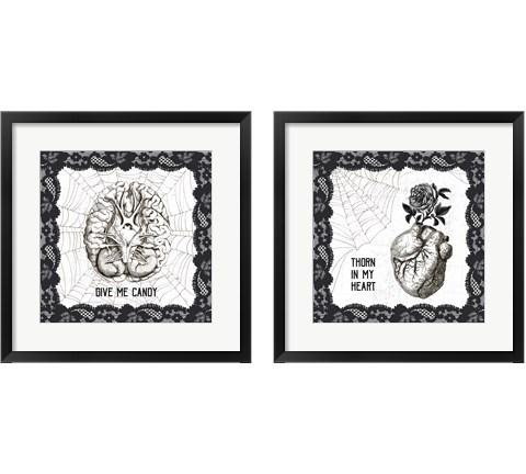 Arsenic and Anatomy 2 Piece Framed Art Print Set by Sue Schlabach