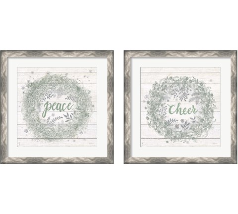 Frost Peace 2 Piece Framed Art Print Set by Mary Urban