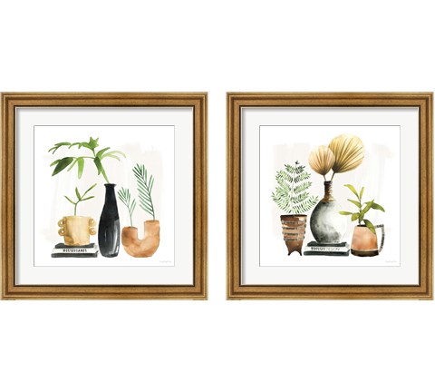 Weekend Plants 2 Piece Framed Art Print Set by Mercedes Lopez Charro