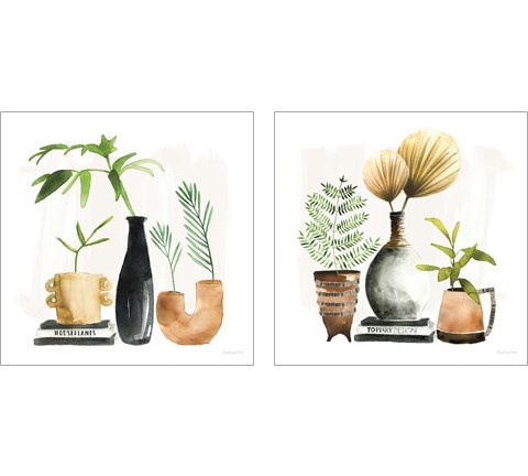 Weekend Plants 2 Piece Art Print Set by Mercedes Lopez Charro