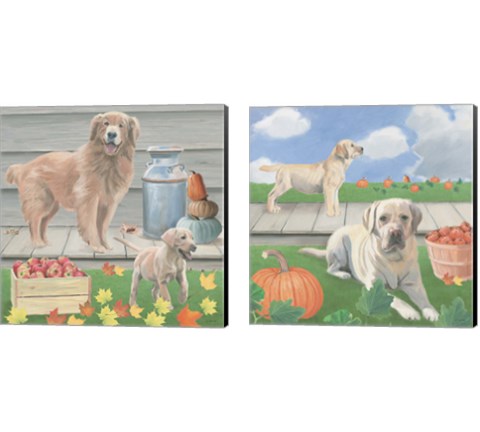 Fall at the Farm 2 Piece Canvas Print Set by James Wiens