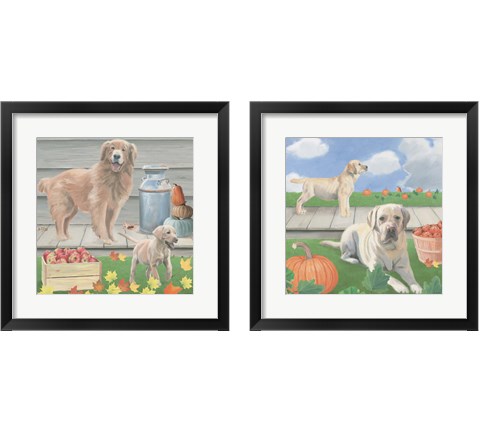 Fall at the Farm 2 Piece Framed Art Print Set by James Wiens