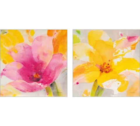 Bright Tulips 2 Piece Art Print Set by Albena Hristova