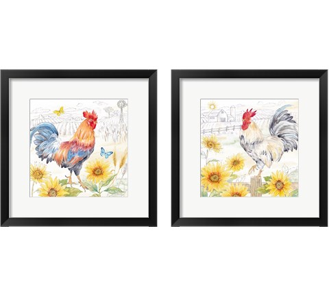 Good Morning Sunshine 2 Piece Framed Art Print Set by Cynthia Coulter