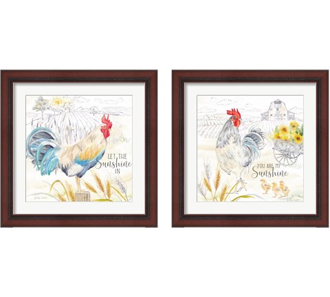 Good Morning Sunshine 2 Piece Framed Art Print Set by Cynthia Coulter