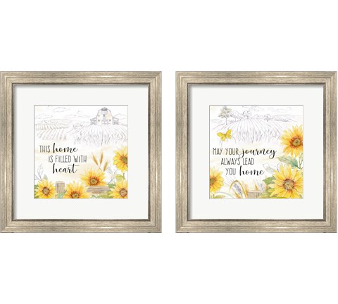 Good Morning Sunshine 2 Piece Framed Art Print Set by Cynthia Coulter