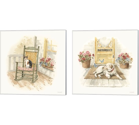 Countryside  2 Piece Canvas Print Set by Lisa Audit