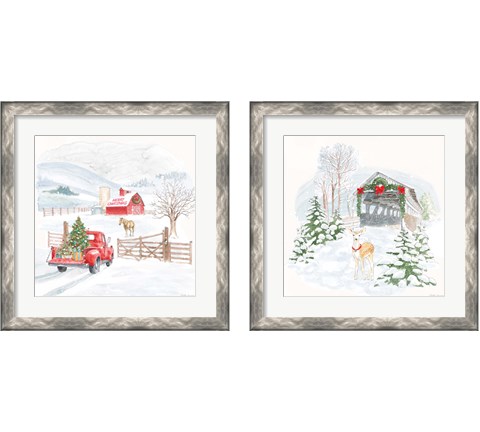 Home For The Holidays 2 Piece Framed Art Print Set by Beth Grove