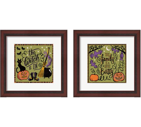 Halloween Expressions 2 Piece Framed Art Print Set by Janelle Penner
