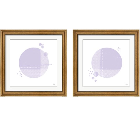 Tribeca Purple 2 Piece Framed Art Print Set by Melissa Averinos