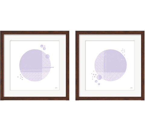 Tribeca Purple 2 Piece Framed Art Print Set by Melissa Averinos