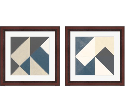 Triangles  2 Piece Framed Art Print Set by Mike Schick