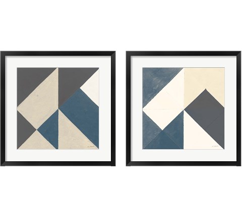Triangles  2 Piece Framed Art Print Set by Mike Schick