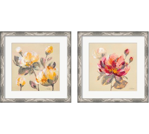 Blooming Peony 2 Piece Framed Art Print Set by Silvia Vassileva